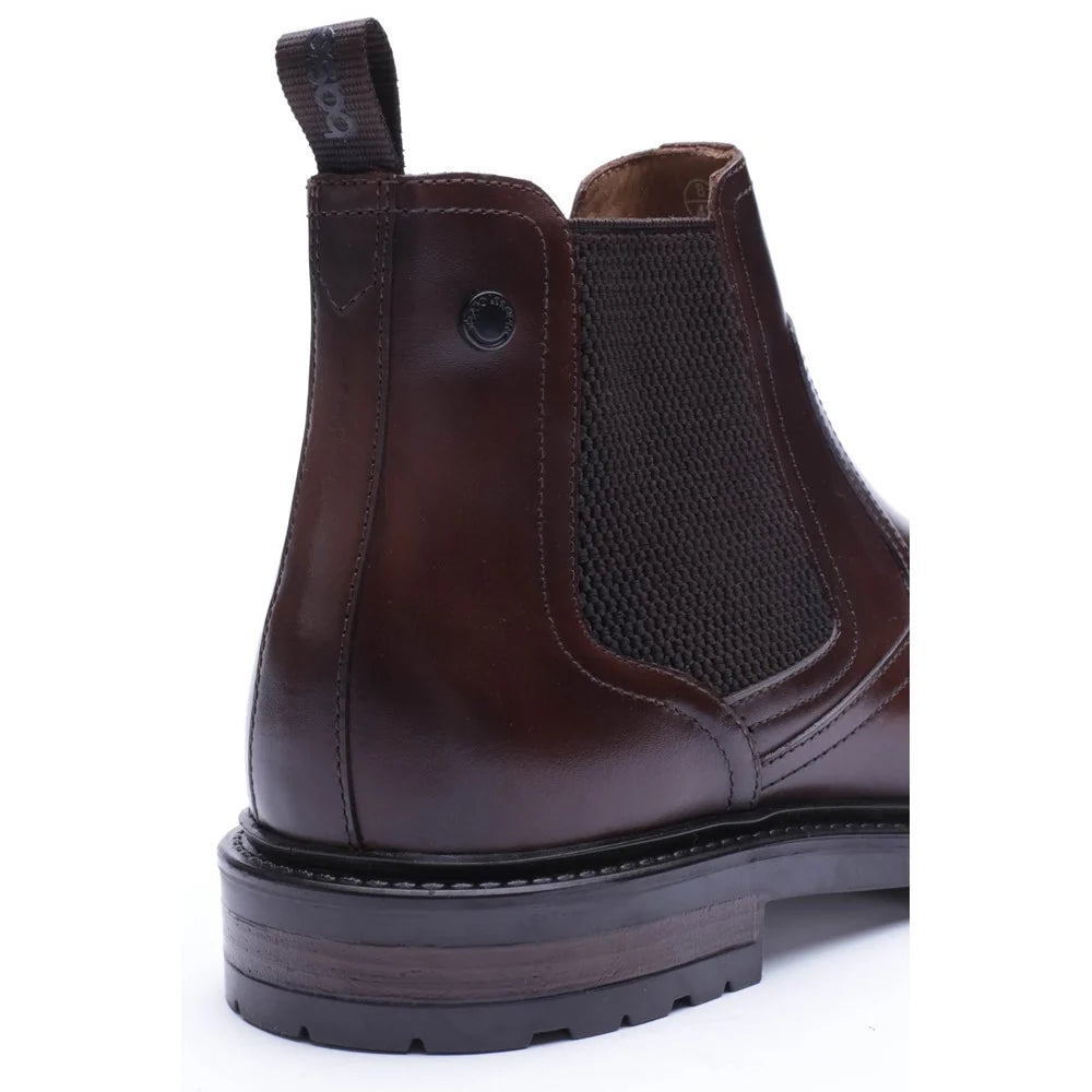 Base London Smith Waxy Chelsea Boots - Brown