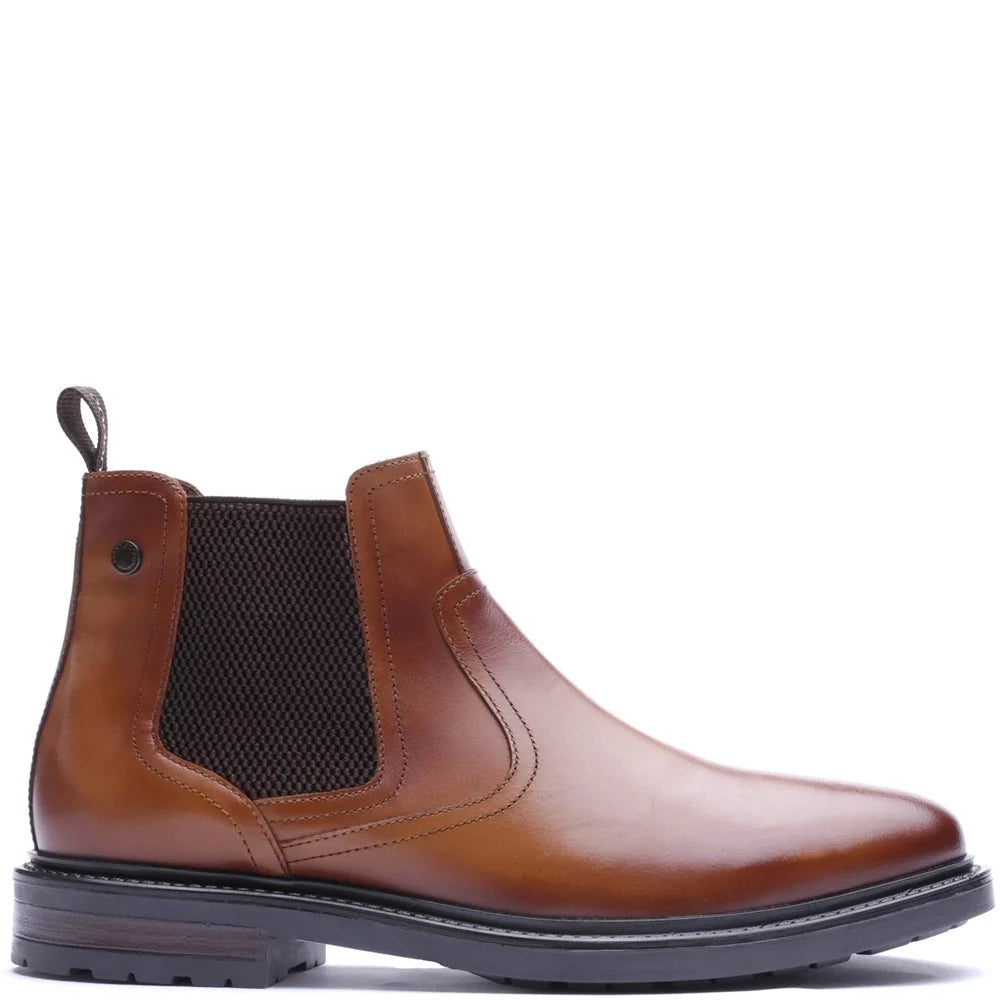 Base London Smith Waxy Chelsea Boots - WAXY TAN