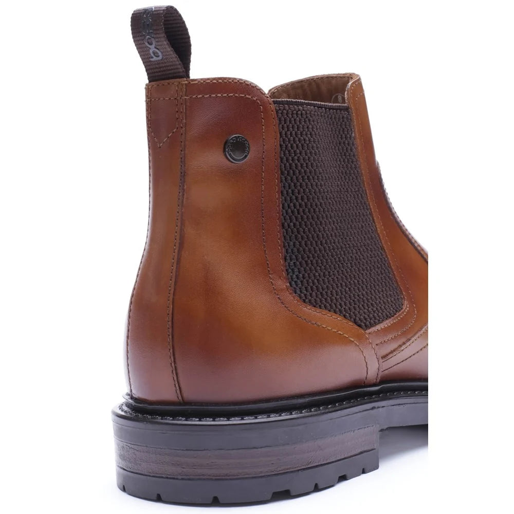 Base London Smith Waxy Chelsea Boots - WAXY TAN