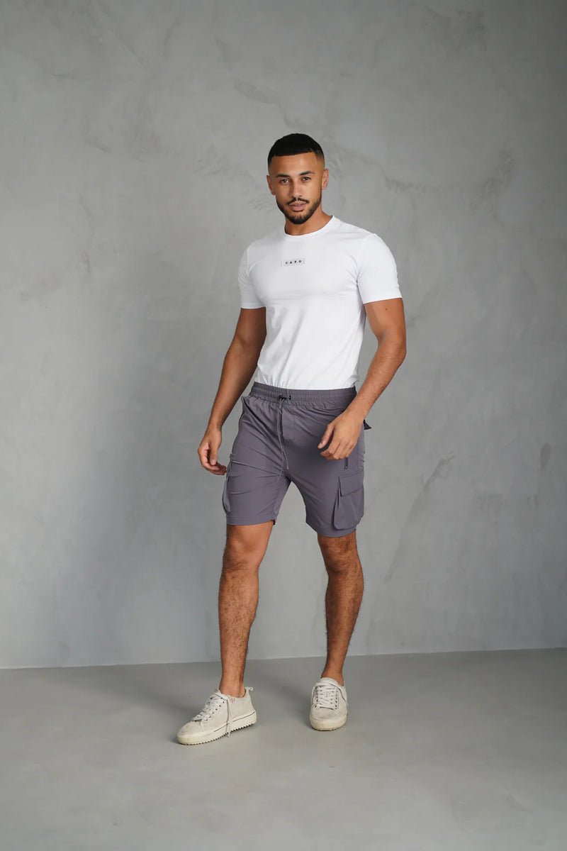 Capo Lightweight Cargo Shorts DARK GREY