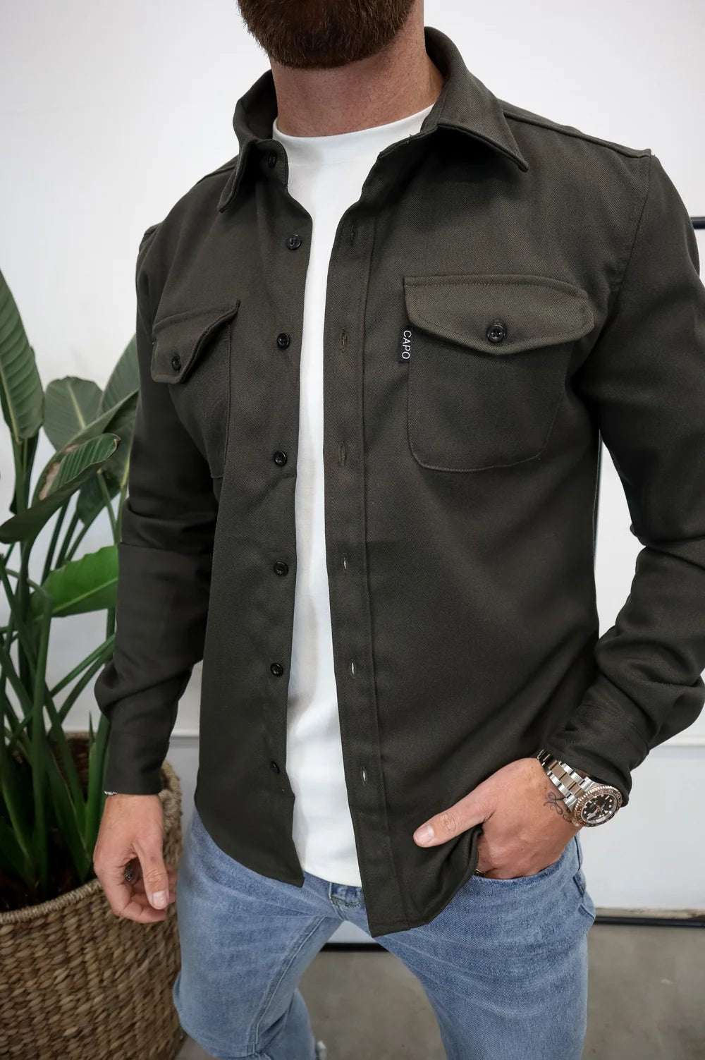 Capo Premium Overshirt Khaki