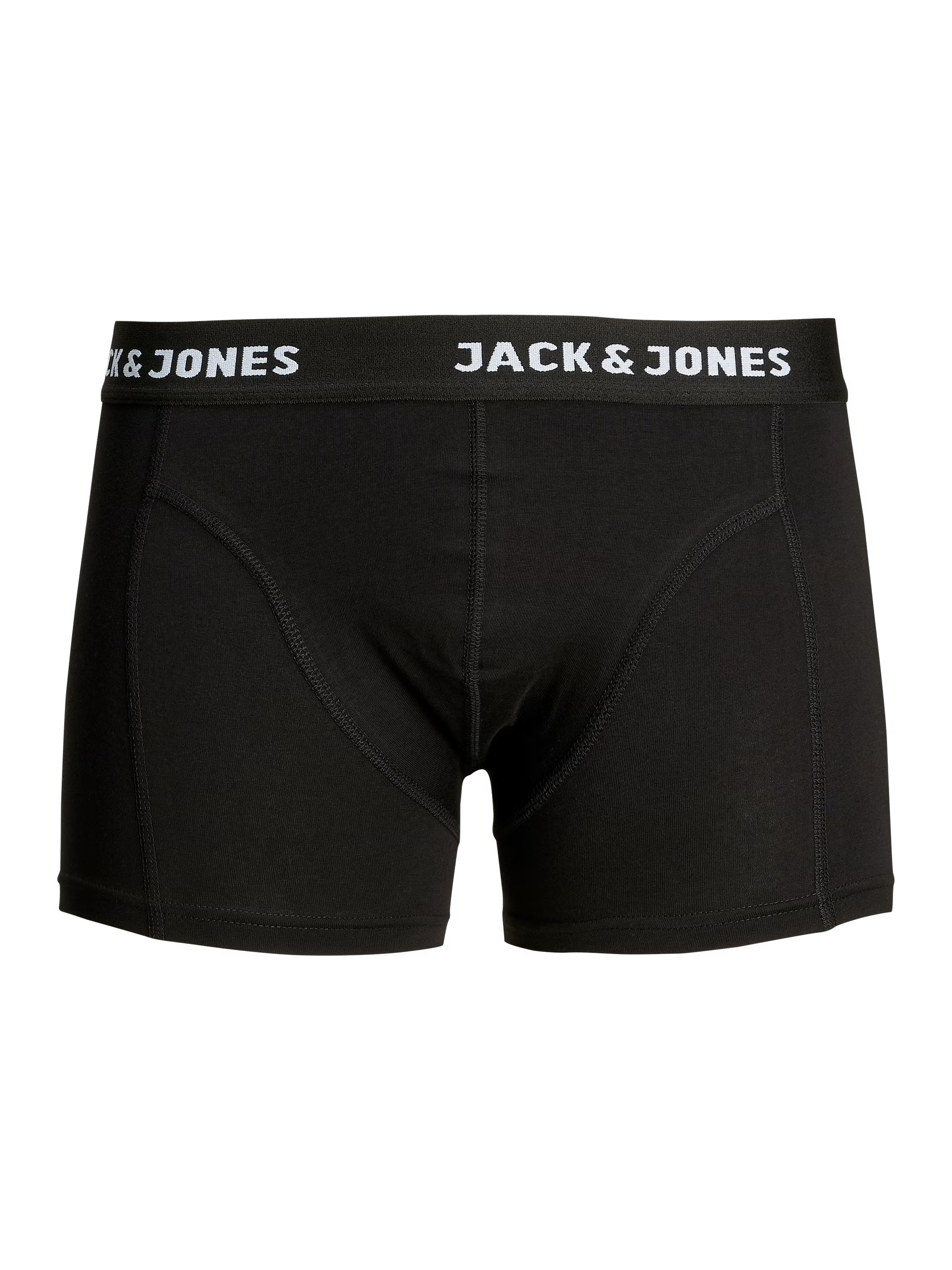 Jack & Jones Anthony 3-Pack Close Fitting Trunks - Black