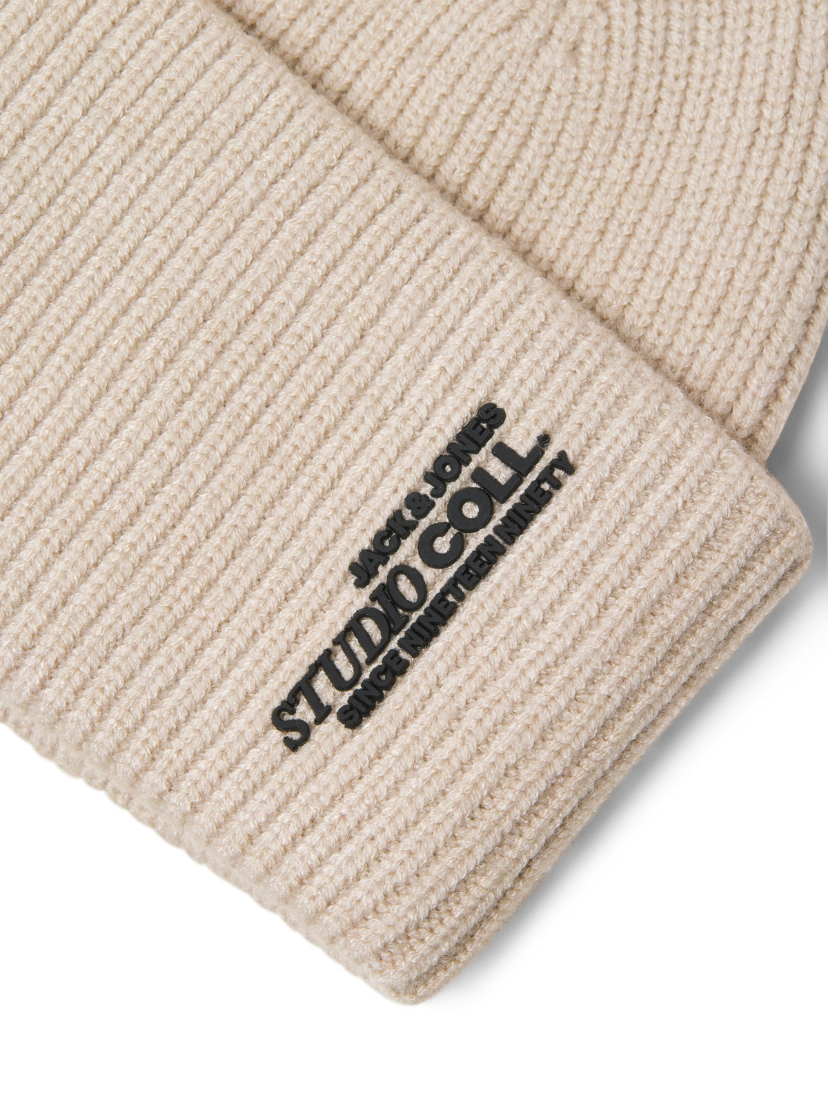 Jack&Jones Col Ribbed Beanie - Grey / Moonbeam