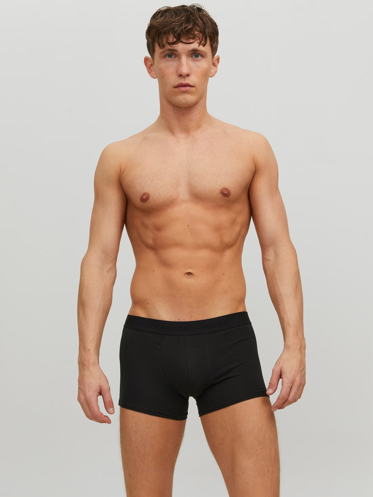 Jack&Jones Waistband close-fitting 3 Pack Trunks Black / BLACK
