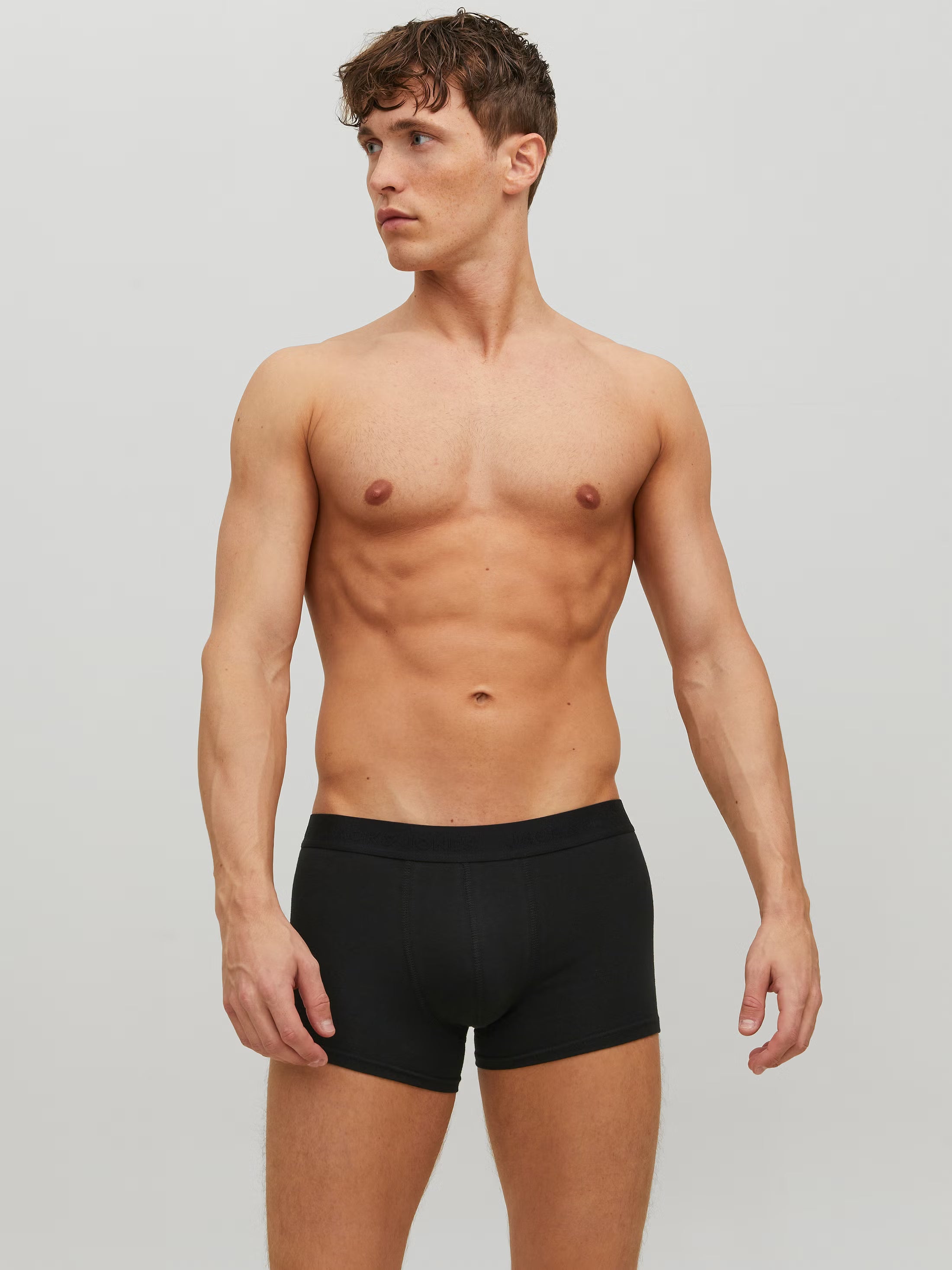 Jack&Jones Waistband close-fitting 3 Pack Trunks Black / BLACK