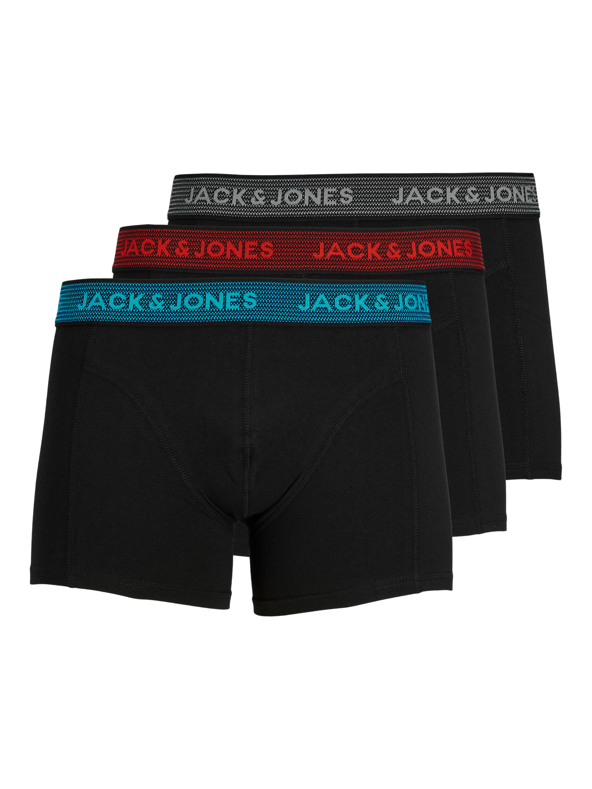 Jack&Jones Waistband close-fitting 3 Pack Trunks MULTI COLOUR