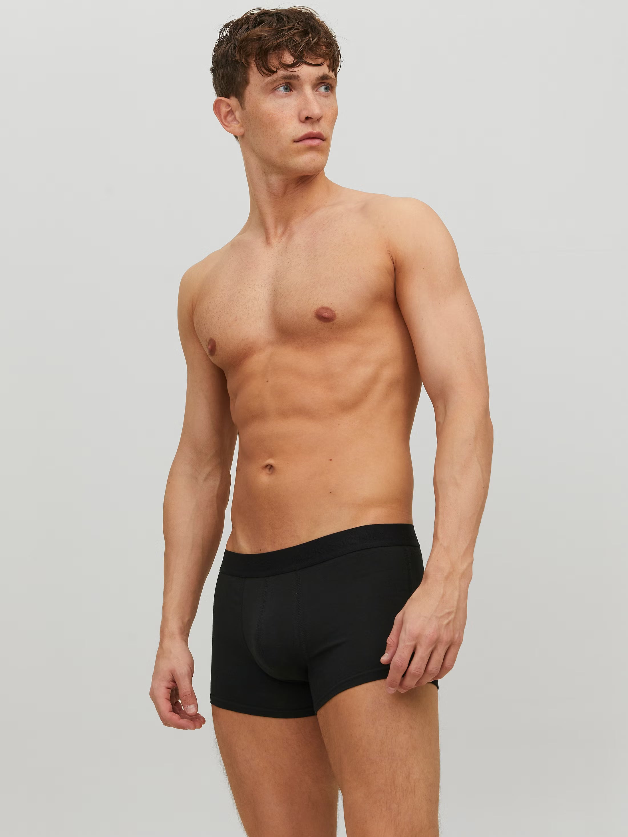 Jack&Jones Waistband close-fitting 3 Pack Trunks Black / BLACK