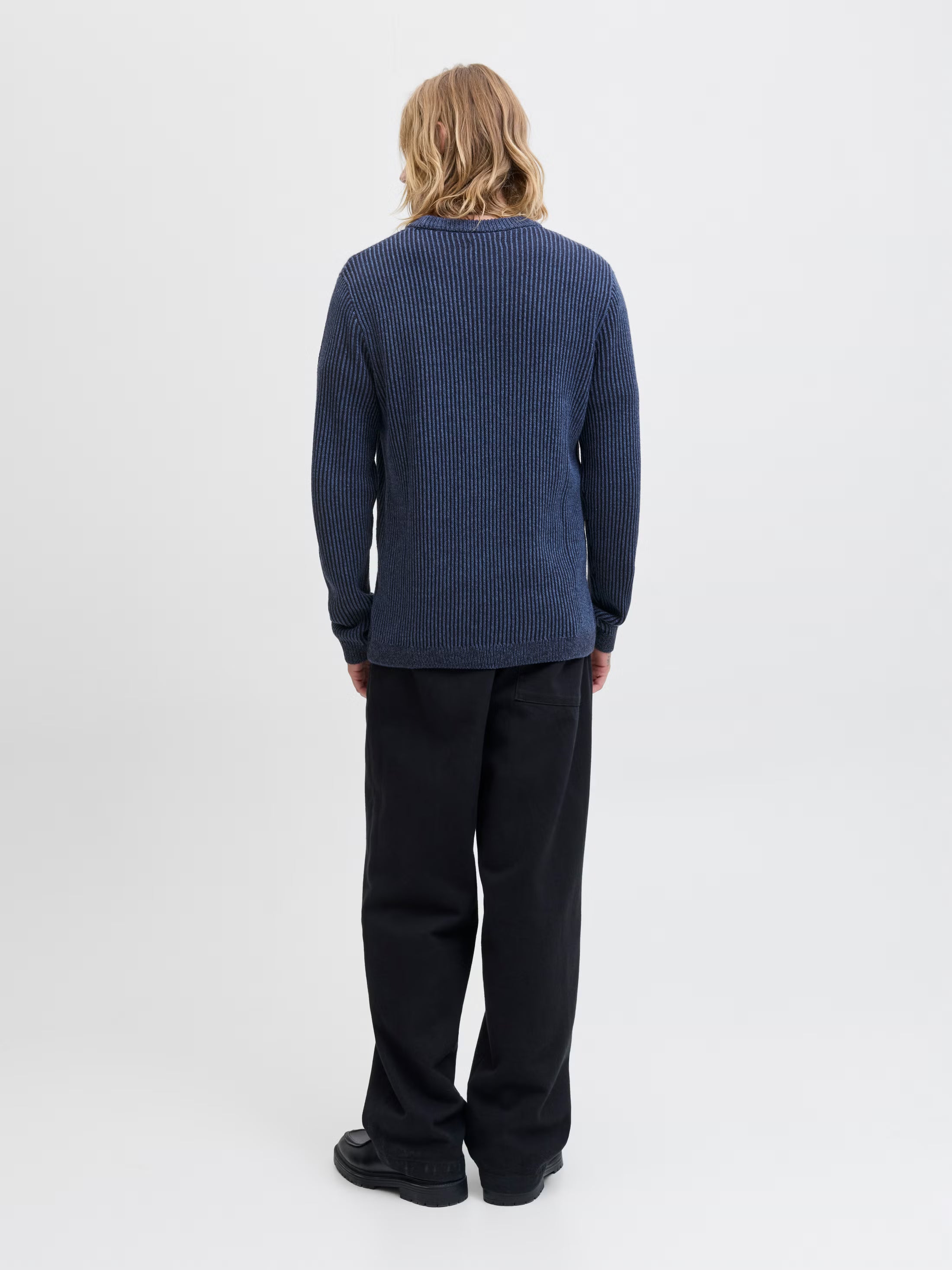Jack&Jones Dover Plain Knitted pullover in Blue / Sky Captain