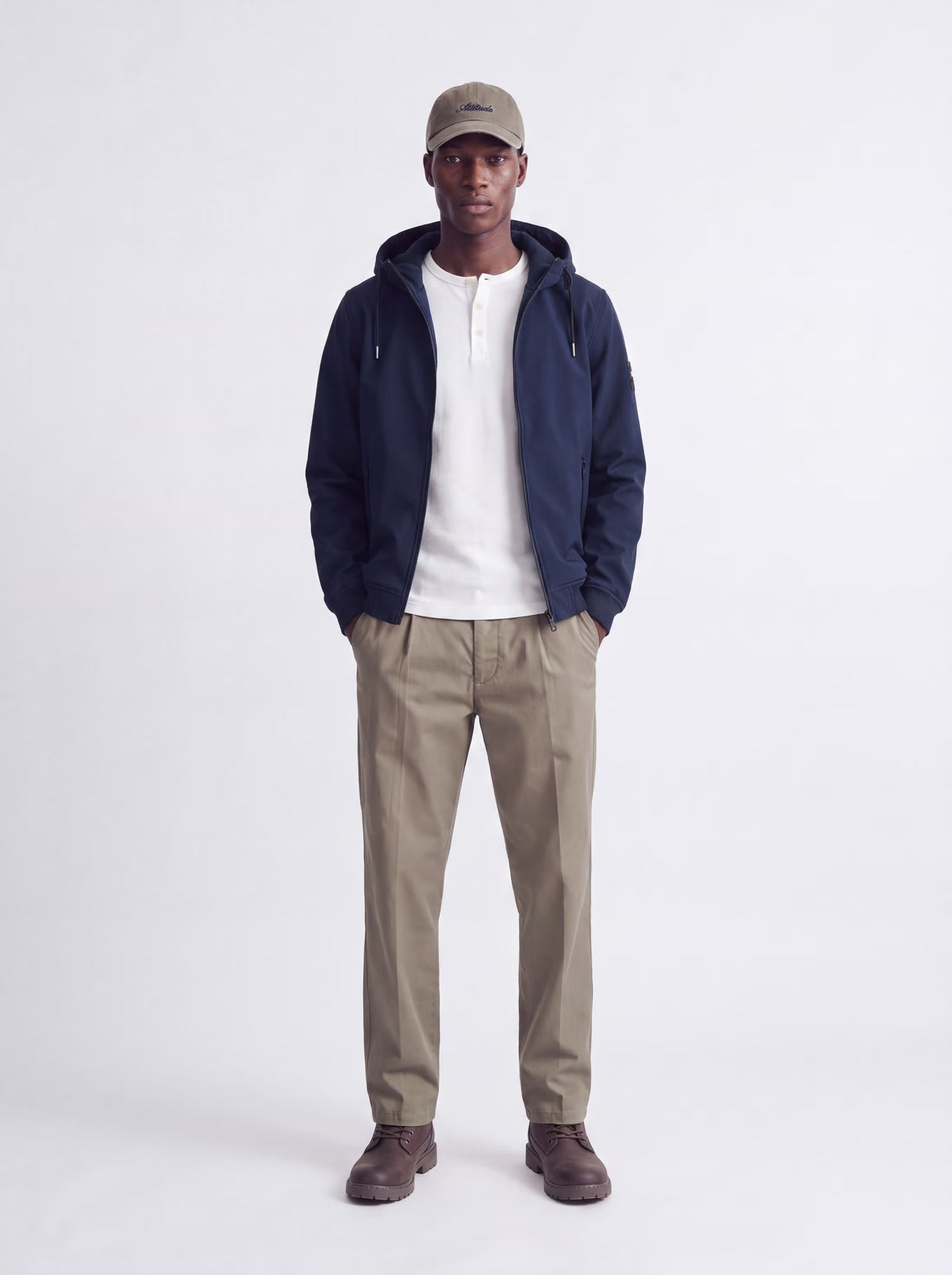 Jack&Jones Basic Softshell Hooded Jacket in Blue / Sky Captain