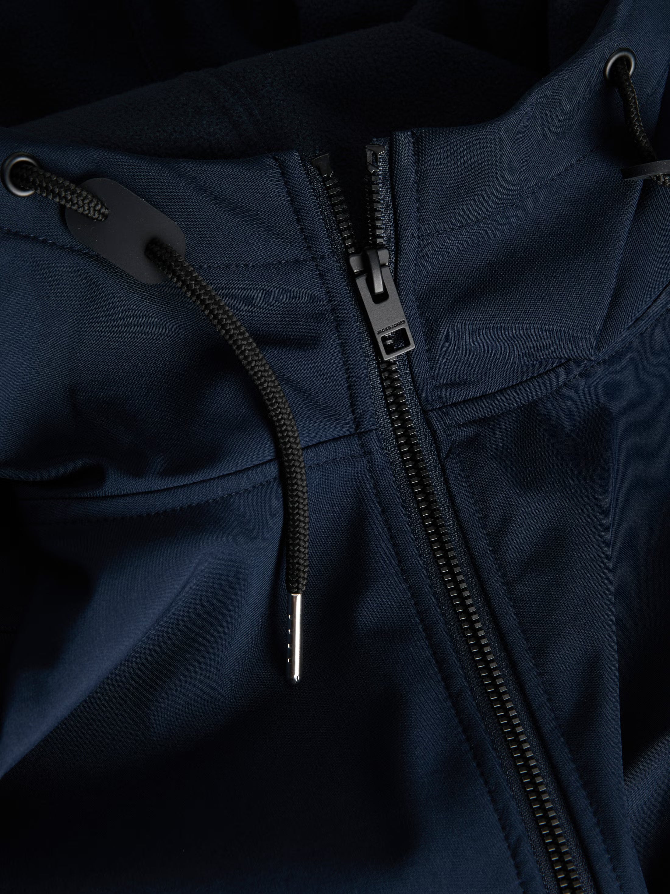 Jack&Jones Basic Softshell Hooded Jacket in Blue / Sky Captain