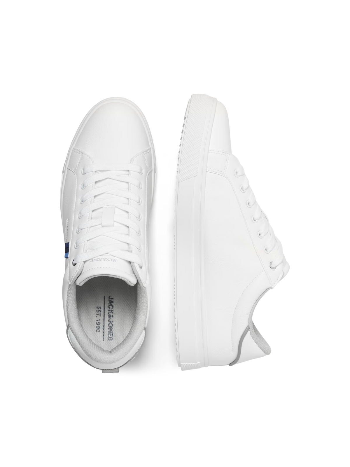 Jack&Jones Bale Lace Up Sneaker Trainers in WHITE