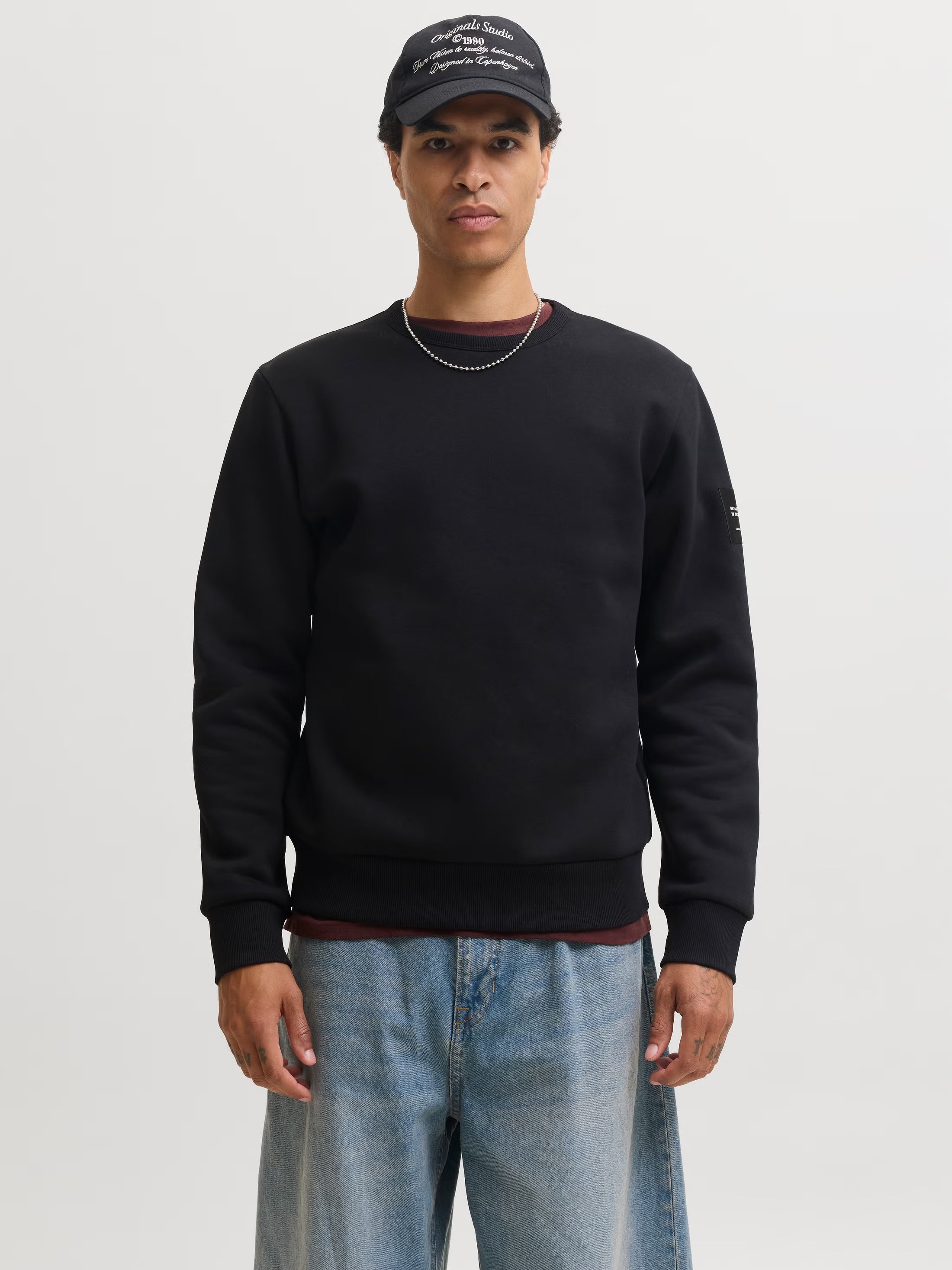 Jack&Jones Cleveland Sweatshirt in Black / Black