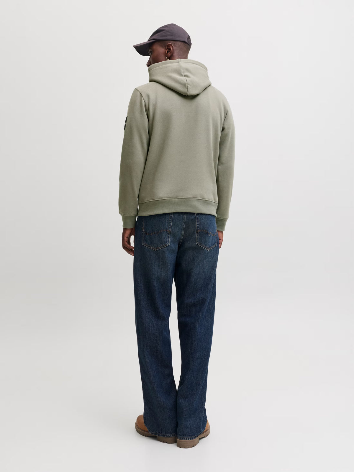 Jack&Jones Cleveland Sweat Hoodie in Grey / Vetiver