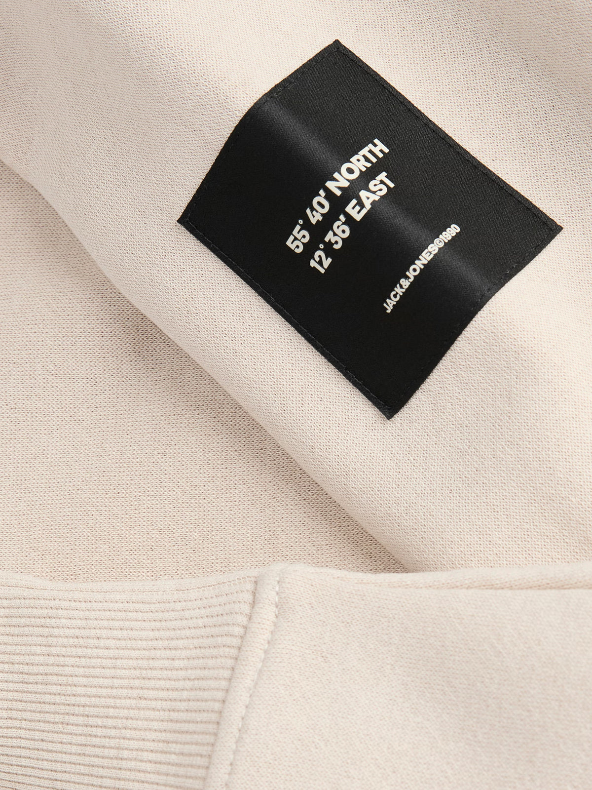 Jack&Jones Cleveland Sweat Hoodie in Light Grey / Moonbeam
