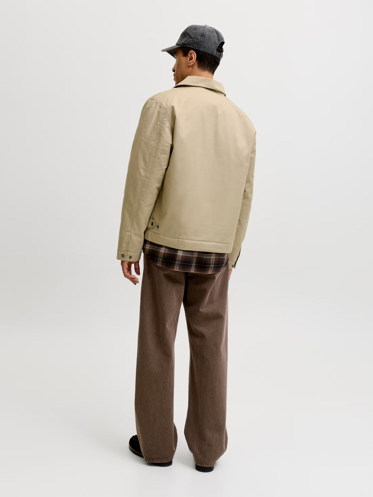 Jack&Jones Colton Padded classic workwear Jacket in Beige / Fields Of Rye