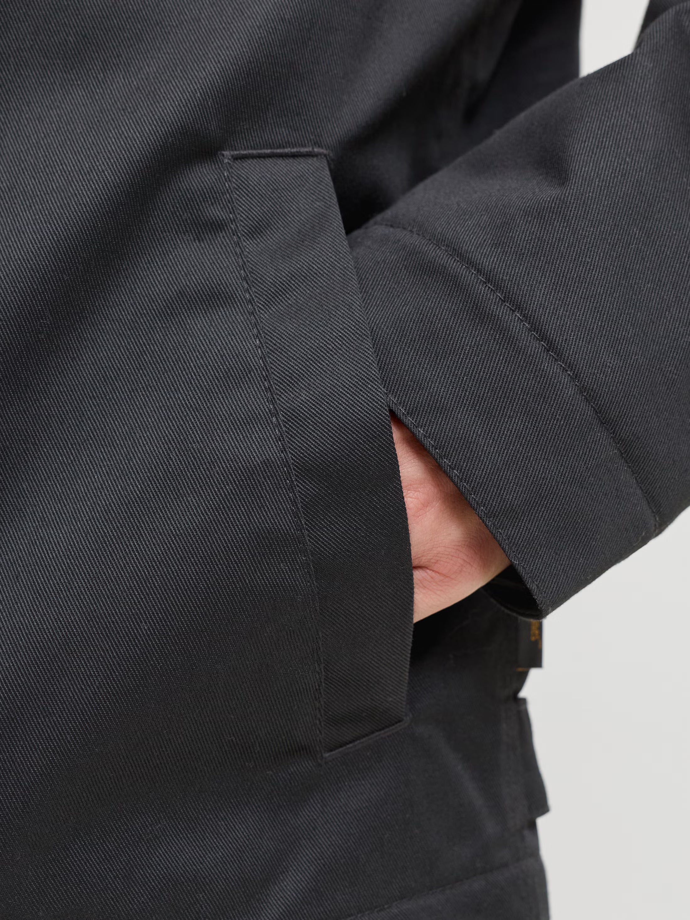 Jack&Jones Colton Padded classic workwear Jacket in Black / Black