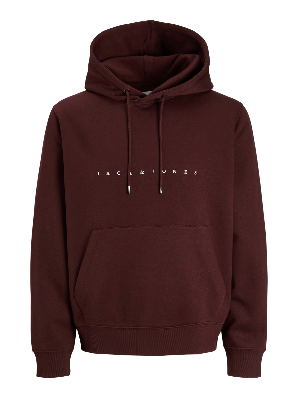 Jack&Jones Star Logo Hoodie in Purple / Bitter Chocolate
