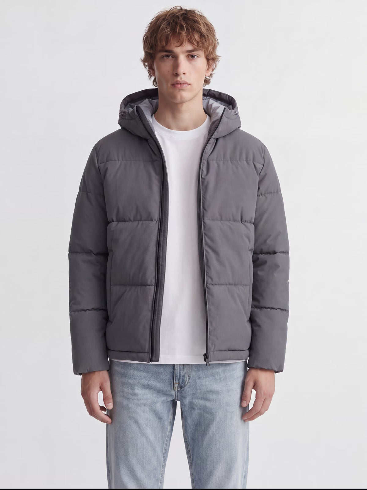 Jack & Jones Galaxy Insulated Puffer Jacket Grey Asphalt