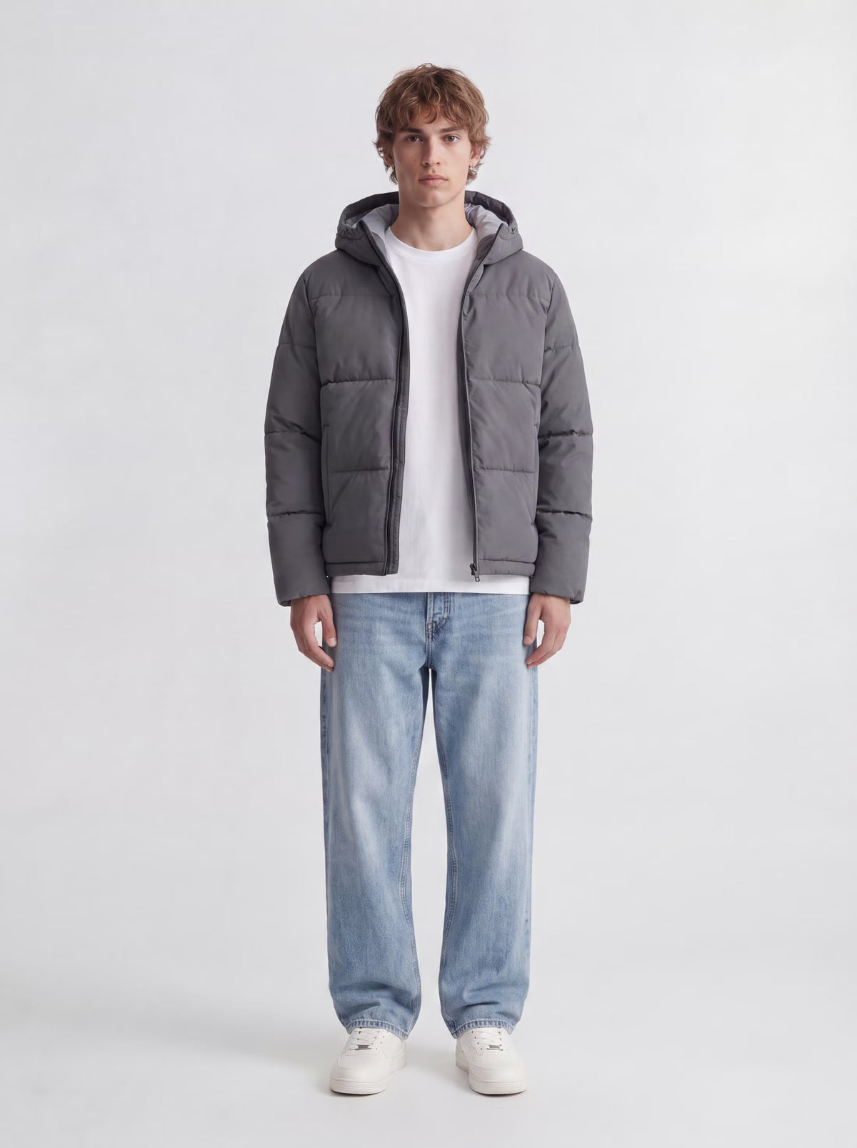 Jack & Jones Galaxy Insulated Puffer Jacket Grey Asphalt