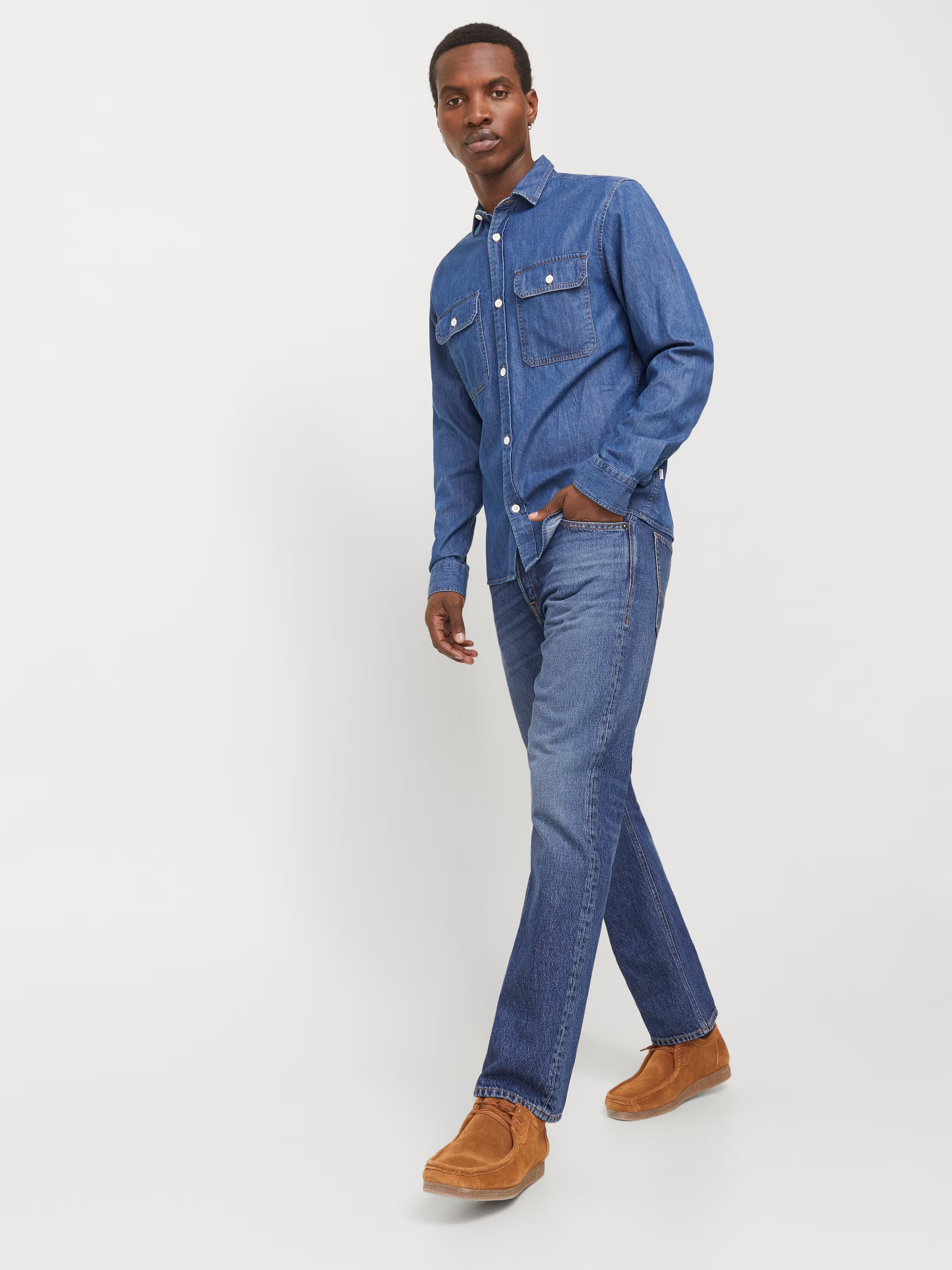 Jack&Jones JJICHRIS JJORIGINAL SBD 632 NOOS Relaxed Fit Jeans - BLUE DENIM