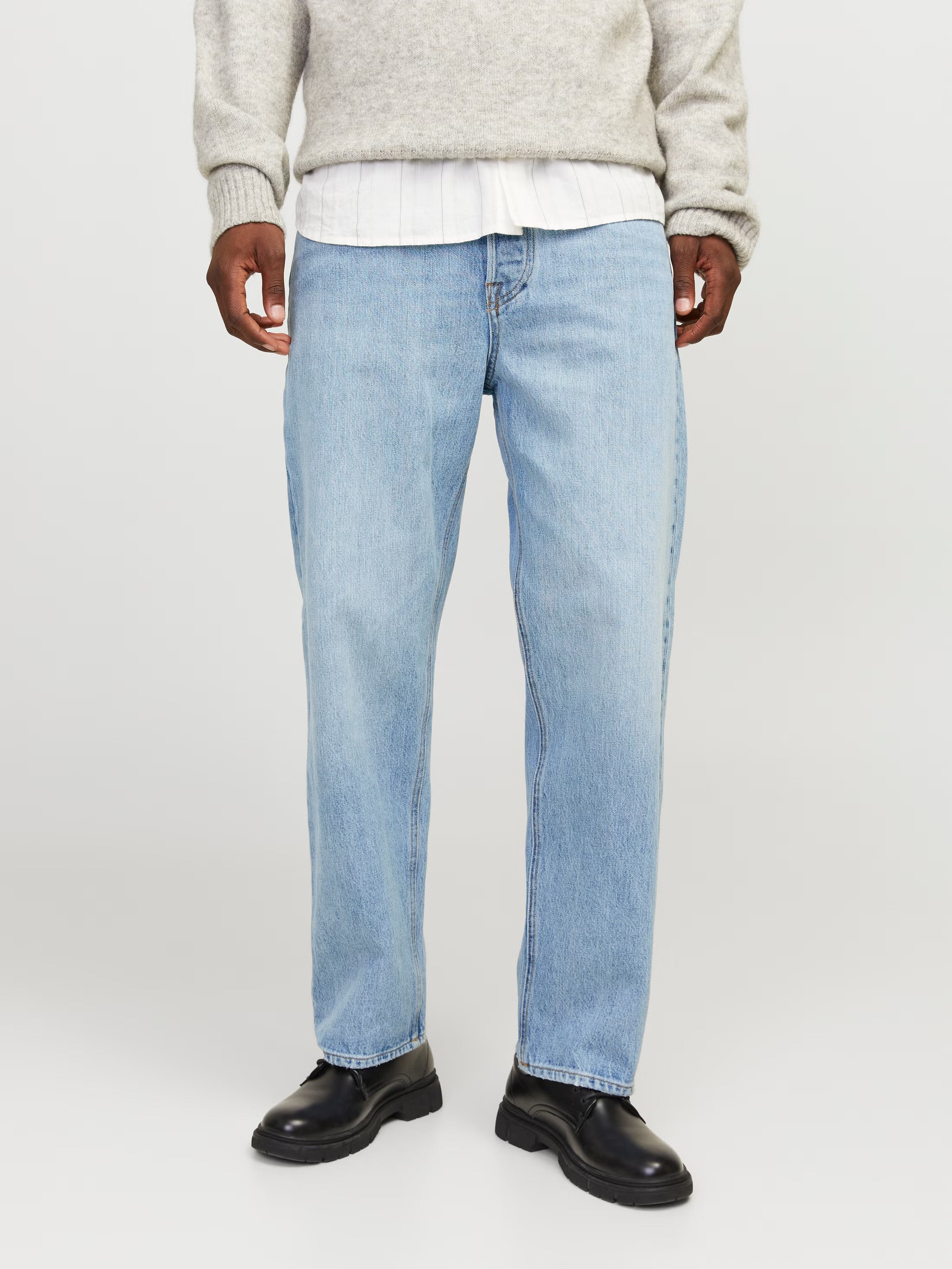 Jack&Jones EDDIE COOPER AM 068 Loose-fit jeans - BLUE DENIM