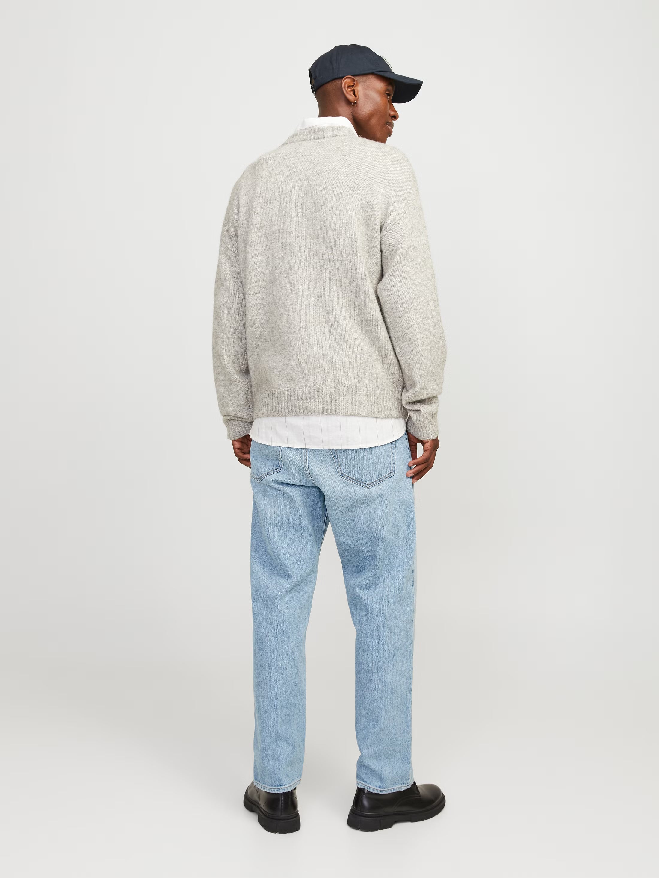 Jack&Jones EDDIE COOPER AM 068 Loose-fit jeans - BLUE DENIM