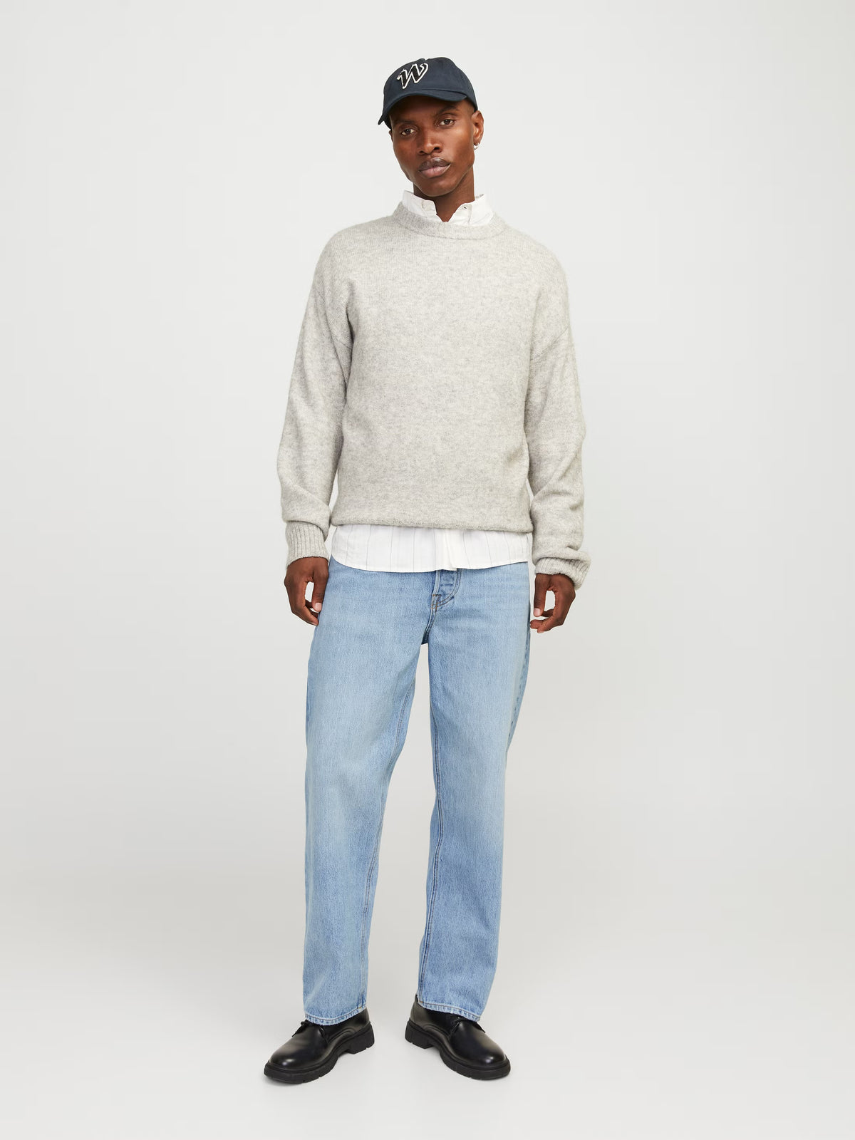 Jack&Jones EDDIE COOPER AM 068 Loose-fit jeans - BLUE DENIM