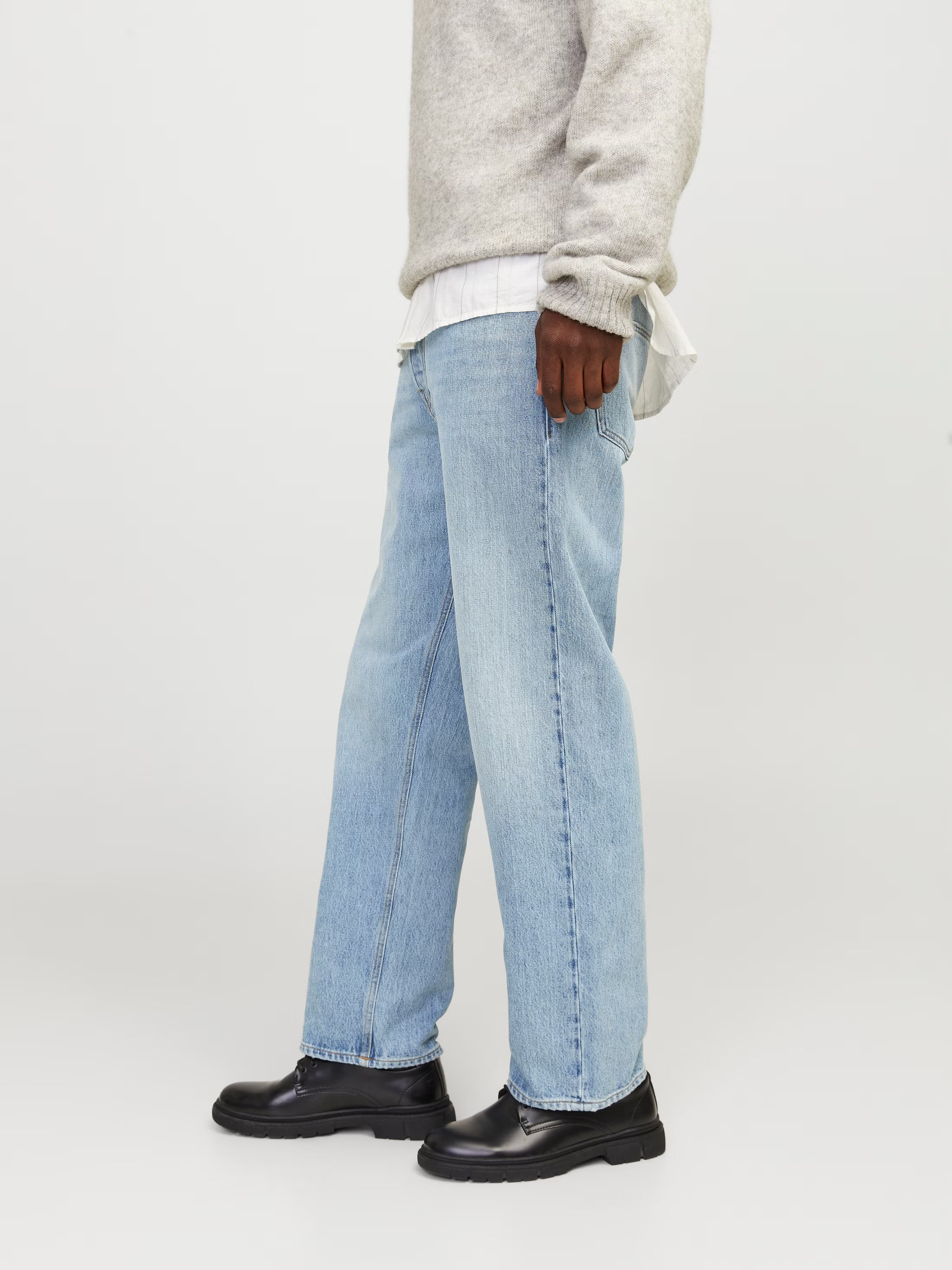 Jack&Jones EDDIE COOPER AM 068 Loose-fit jeans - BLUE DENIM