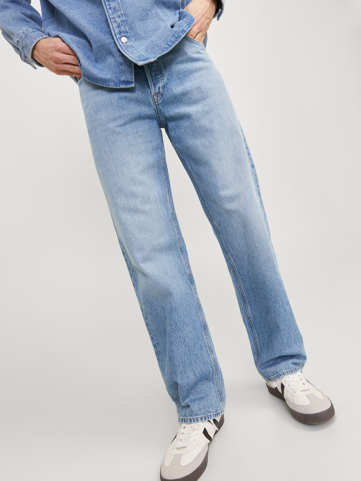 Jack&Jones JJIEDDIE JJORIGINAL SBD 326 Loose fit jeans - BLUE DENIM