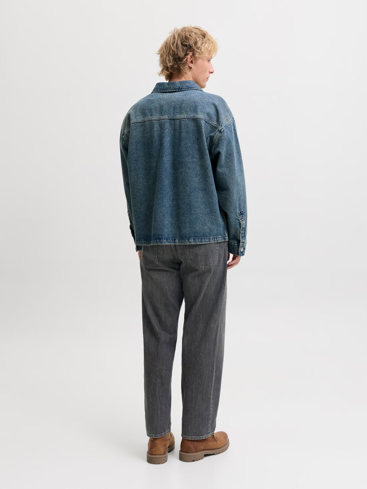 Jack&Jones JJIEDDIE JJORIGINAL SQ 754 Loose-fit jeans - BLACK DENIM