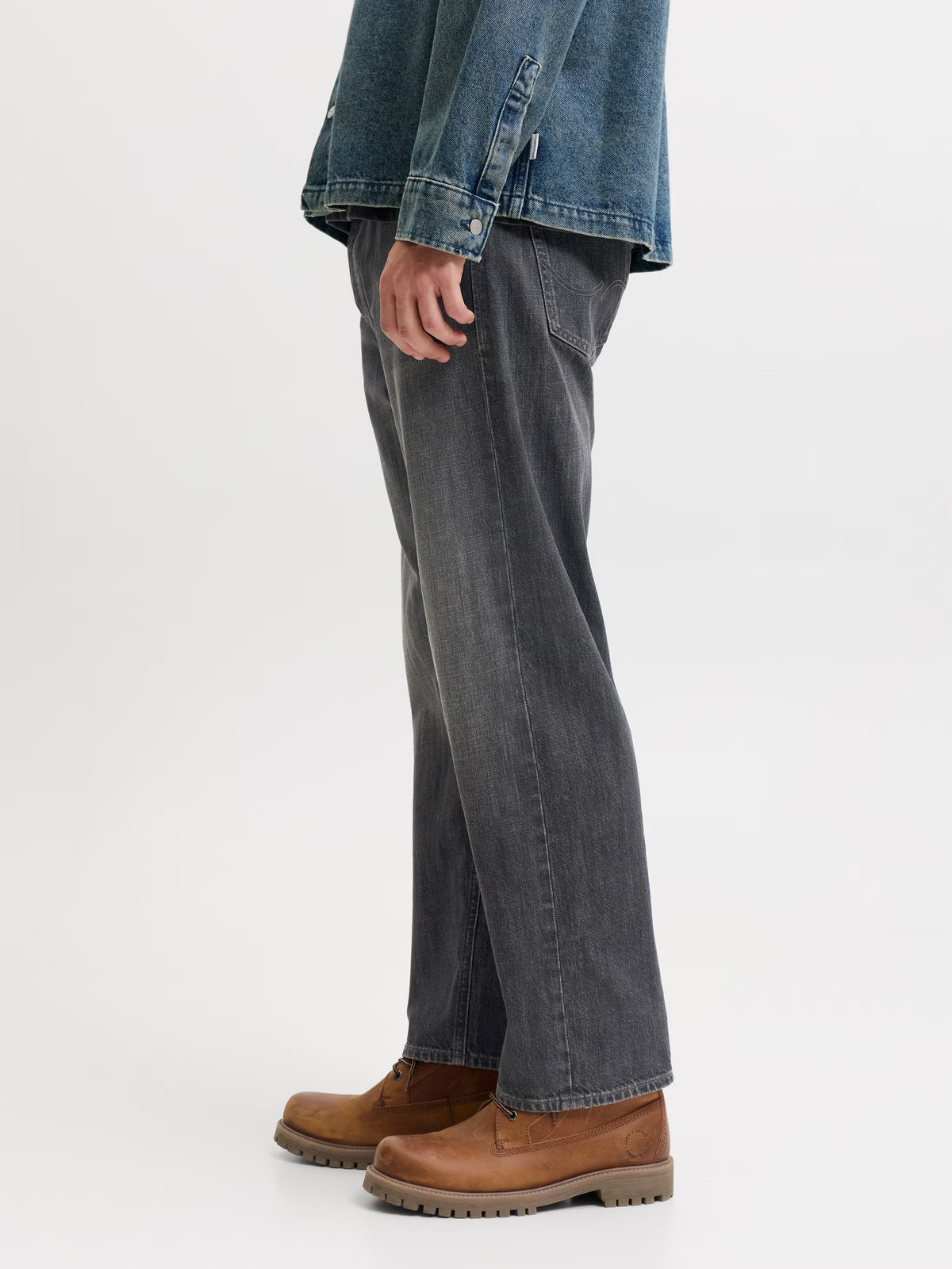 Jack&Jones JJIEDDIE JJORIGINAL SQ 754 Loose-fit jeans - BLACK DENIM