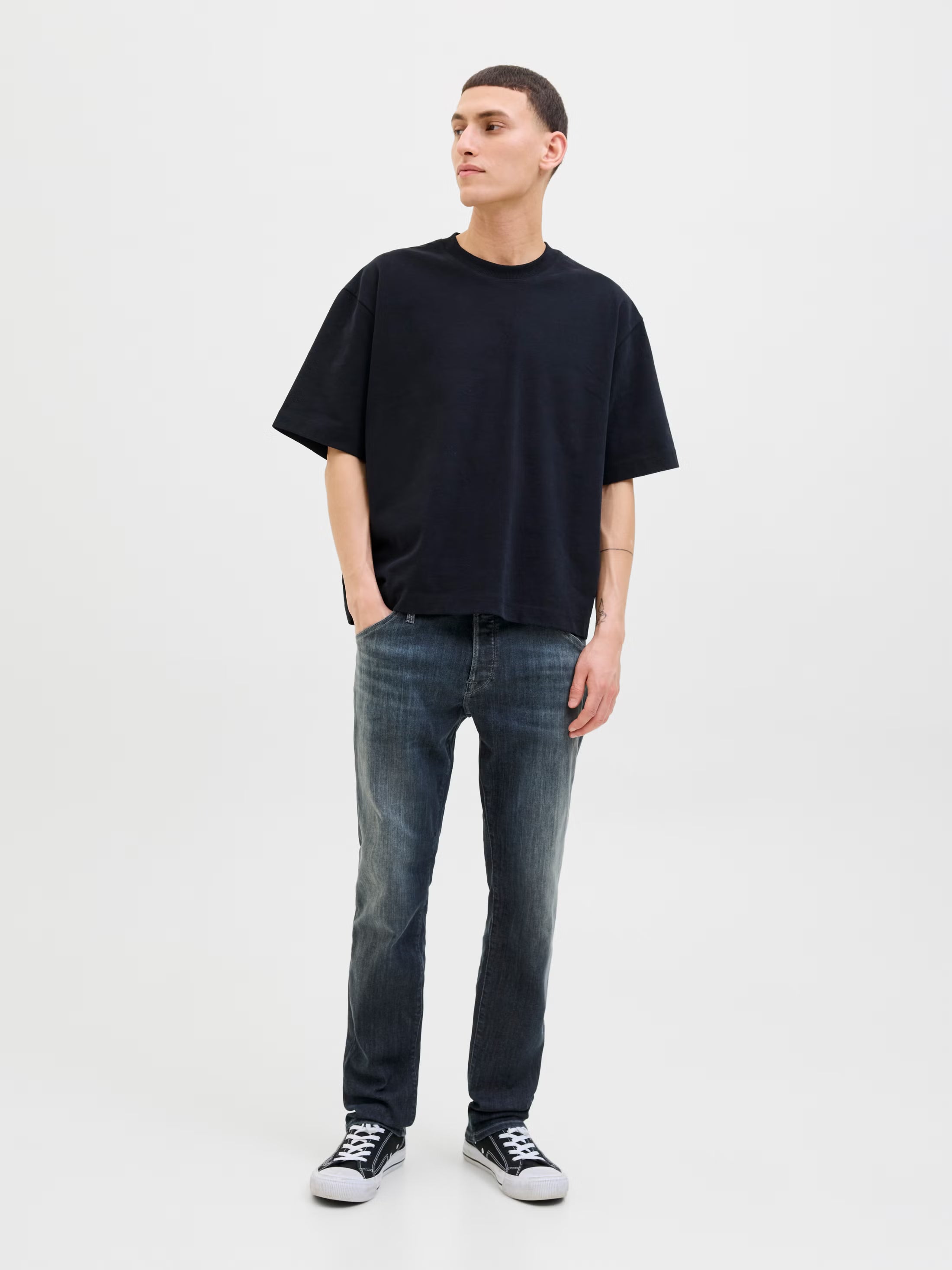 Jack&Jones JJIGLENN JJFOX AM 497 SPS Slim fit jeans - BLUE DENIM