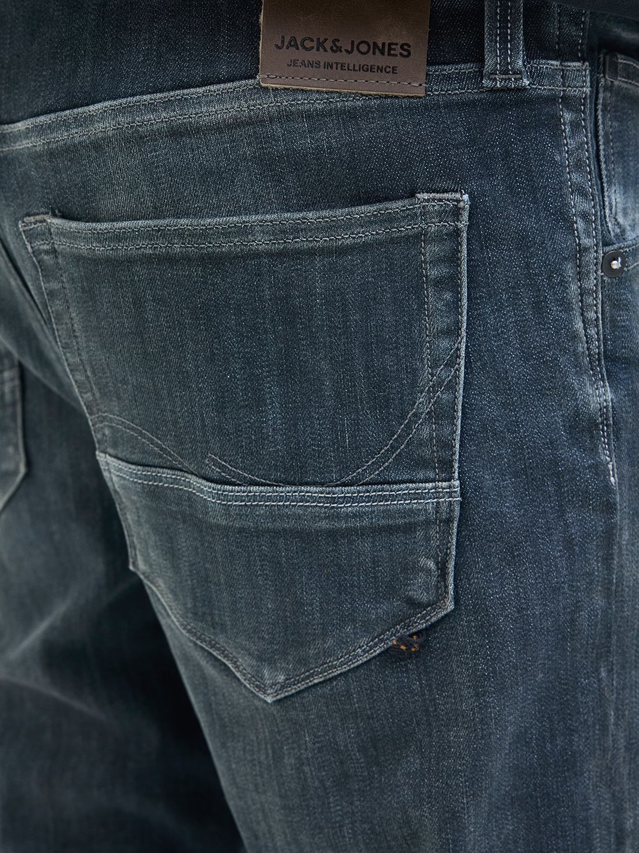 Jack&Jones JJIGLENN JJFOX AM 497 SPS Slim fit jeans - BLUE DENIM