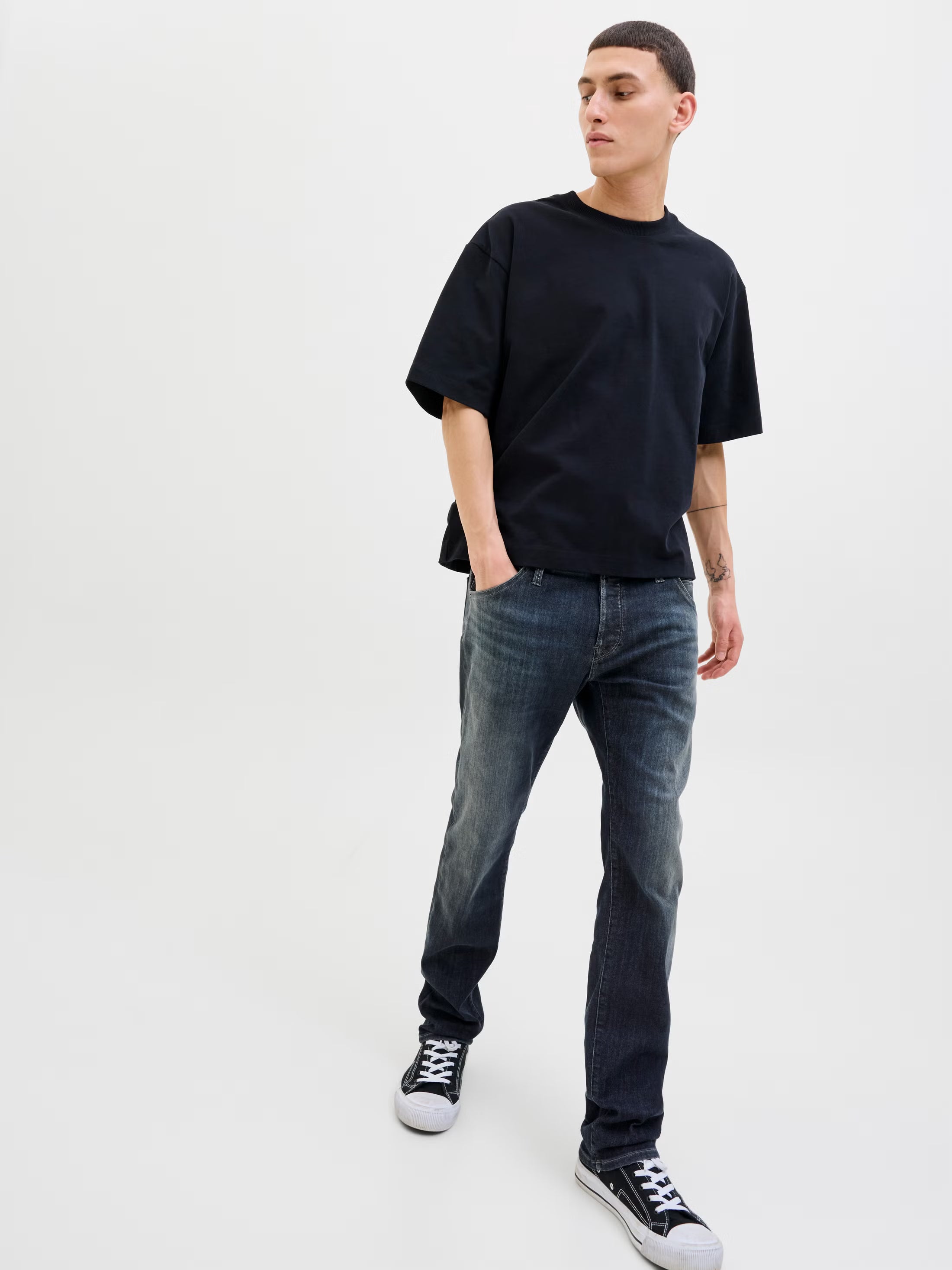 Jack&Jones JJIGLENN JJFOX AM 497 SPS Slim fit jeans - BLUE DENIM