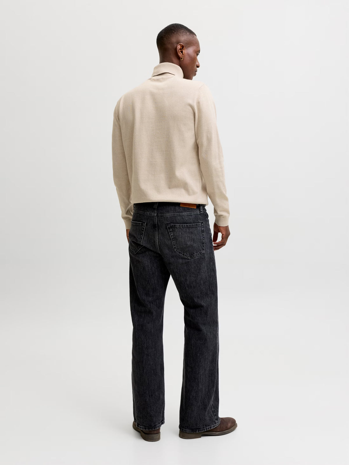 Jack&Jones Plain Turtleneck Basic Roll in Beige / Moonbeam