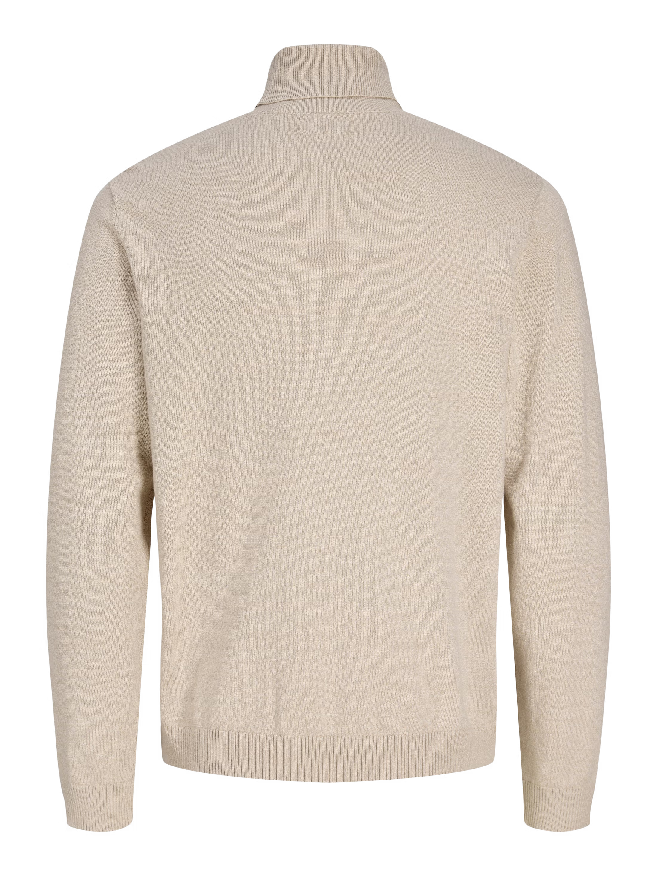 Jack&Jones Plain Turtleneck Basic Roll in Beige / Moonbeam