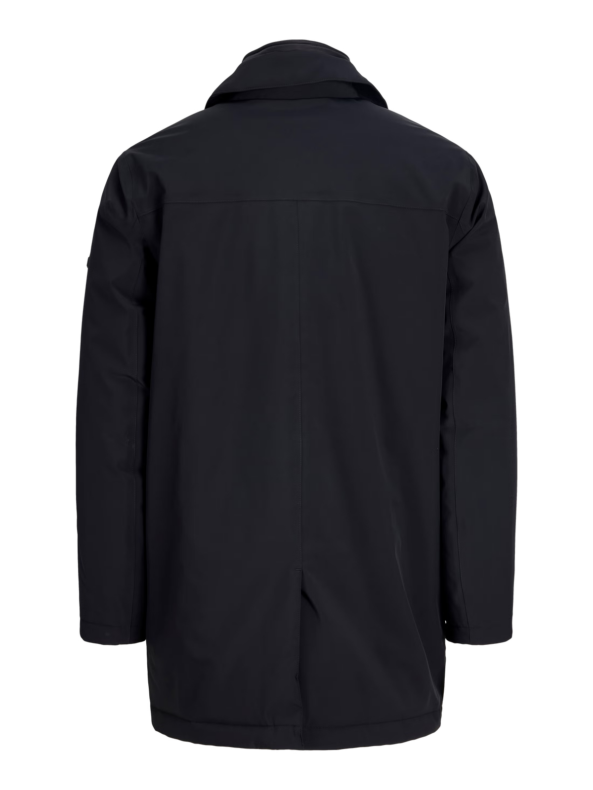 Jack & Jones Devon TECHFUSION Waterproof Mac Coat Black
