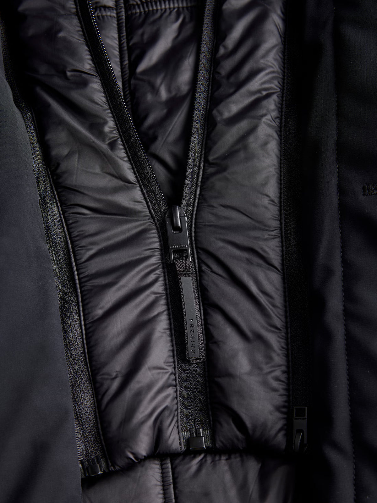 Jack & Jones Devon TECHFUSION Waterproof Mac Coat Black