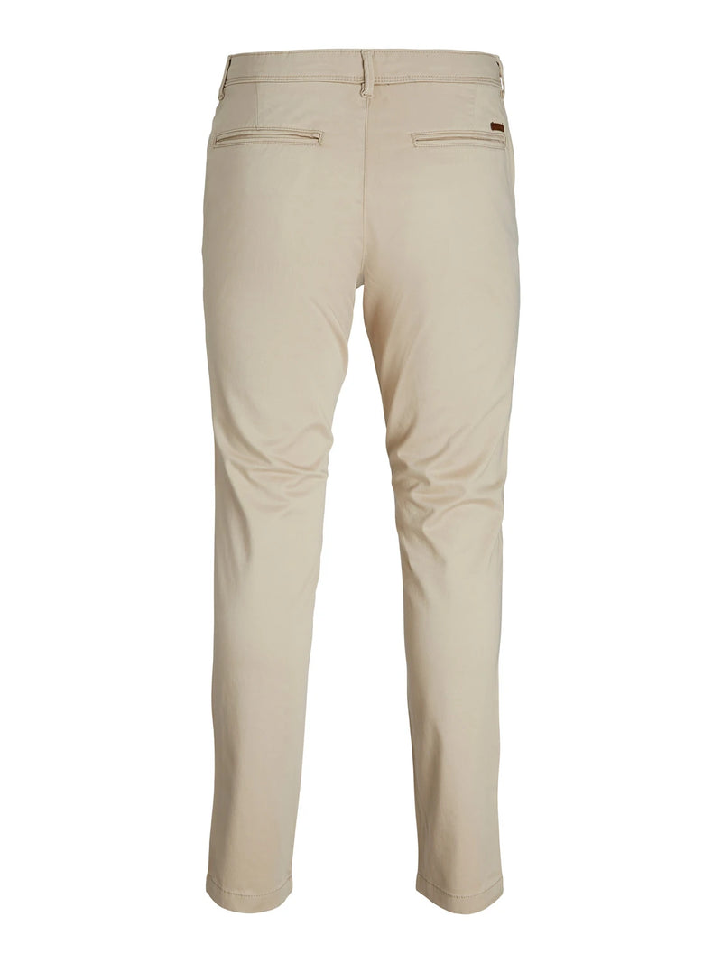 Jack & Jones Marco Slim Fit Low Rise Chino pants in BEIGE