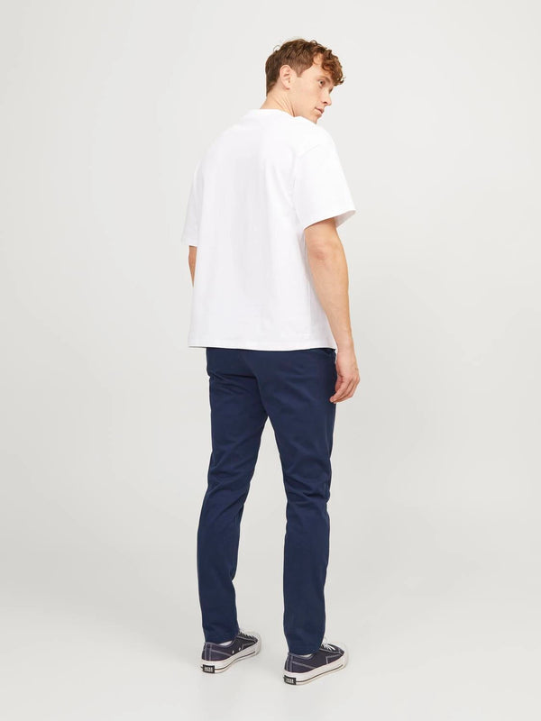 Jack & Jones Marco Slim Fit Low Rise Chino pants in NAVY