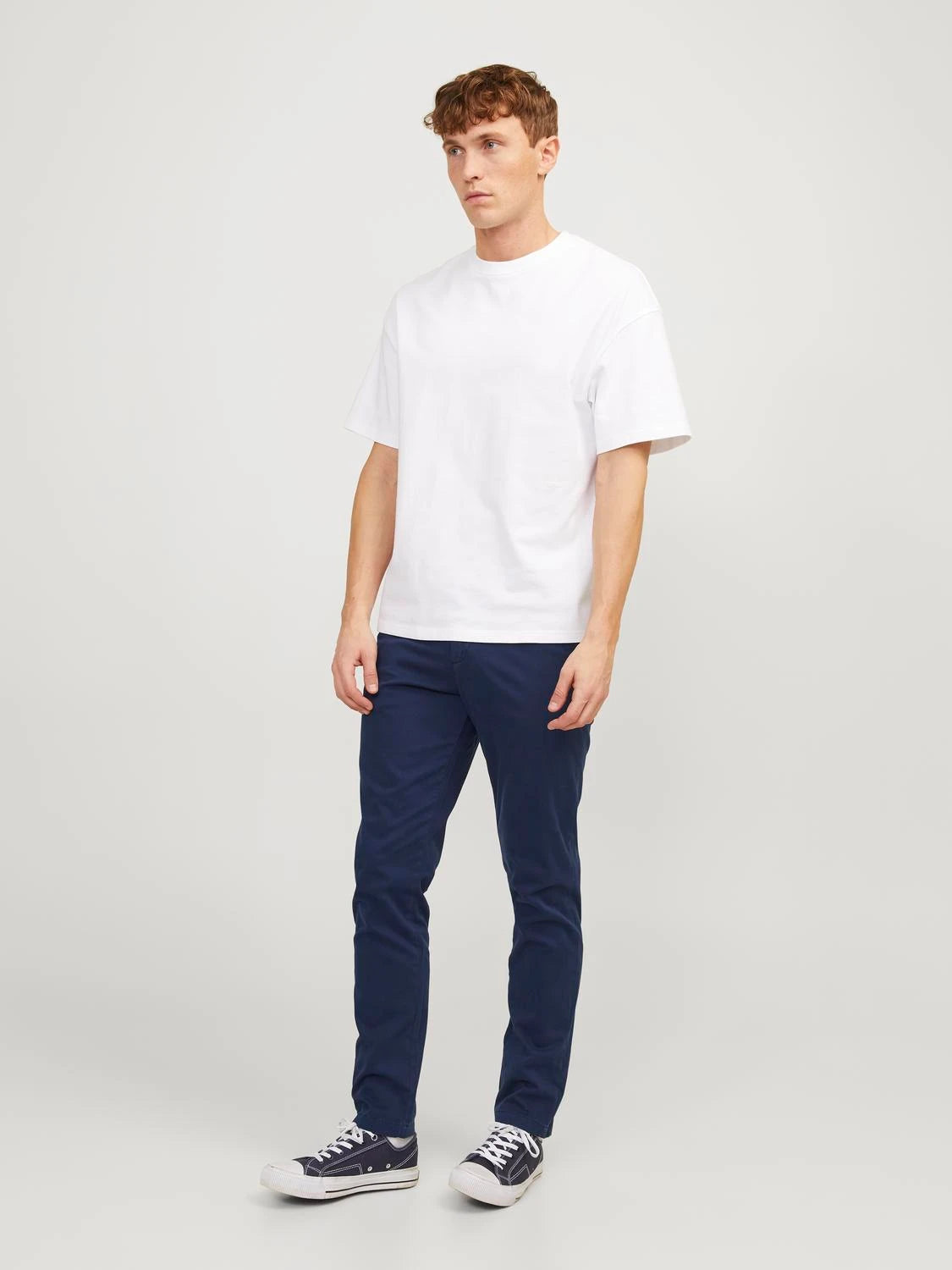 Jack & Jones Marco Slim Fit Low Rise Chino pants in NAVY