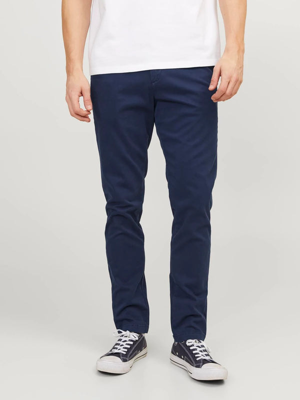 Jack & Jones Marco Slim Fit Low Rise Chino pants in NAVY