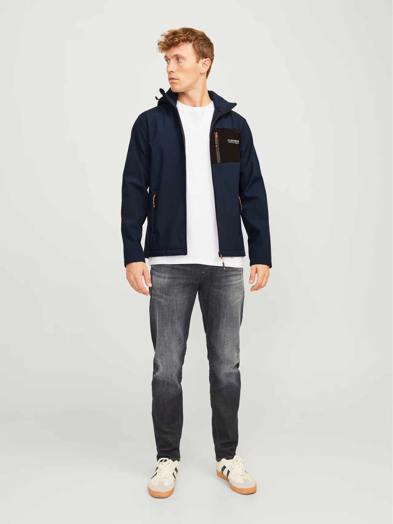 Jack & Jones water-resistant Softshell Hooded Jacket Taylor - NAVY
