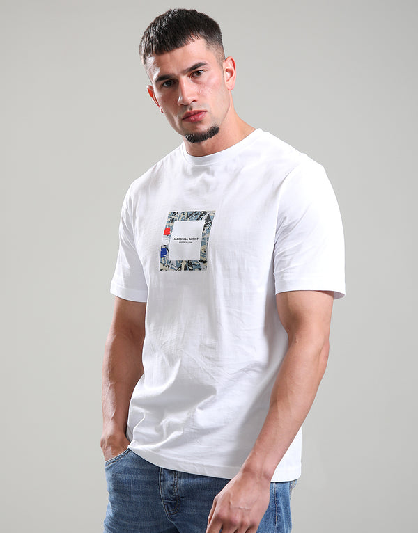 Marshall Artist Adored Box Logo T-Shirt // White