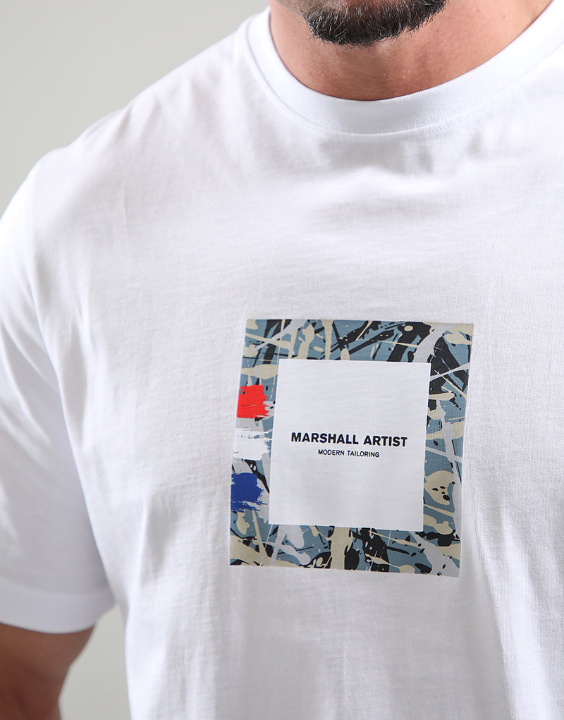 Marshall Artist Adored Box Logo T-Shirt // White