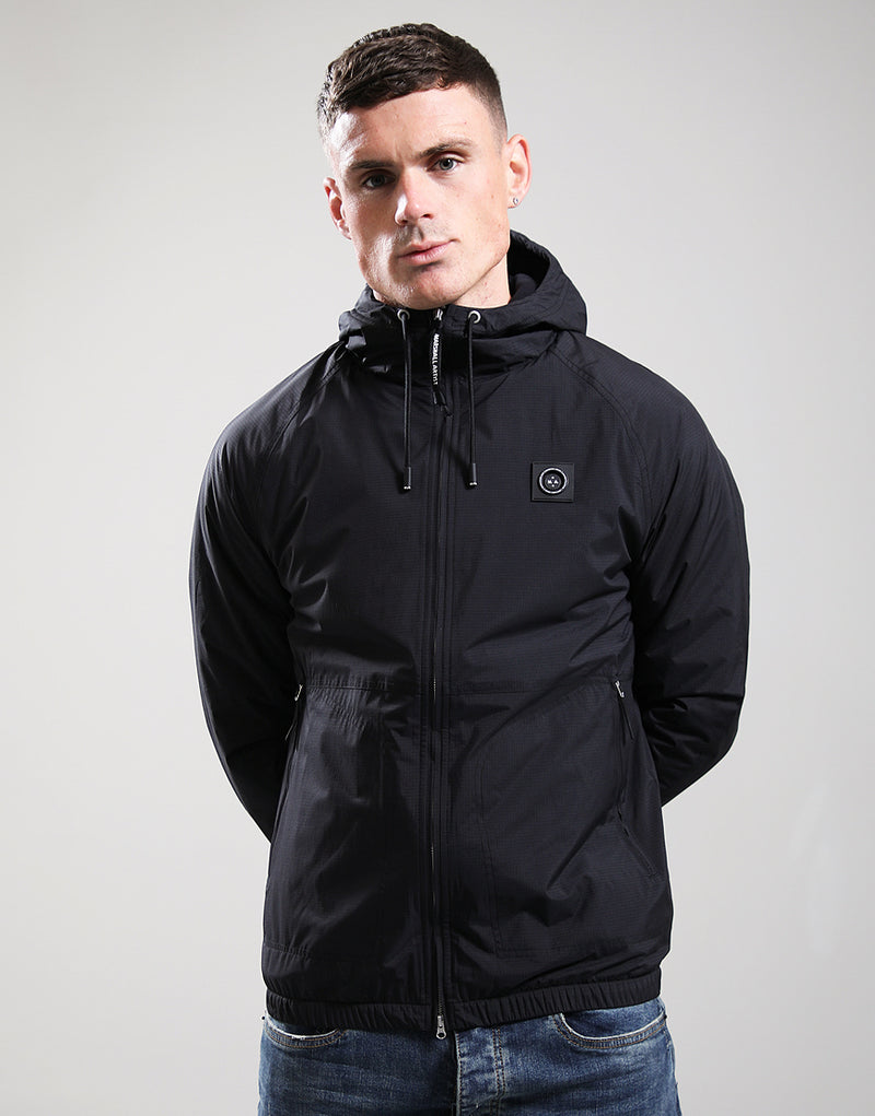 Marshall Artist  Blackridge 100% waterproof ripstop nylon shell Jacket - Black
