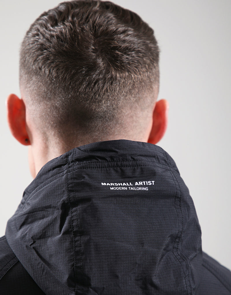 Marshall Artist  Blackridge 100% waterproof ripstop nylon shell Jacket - Black