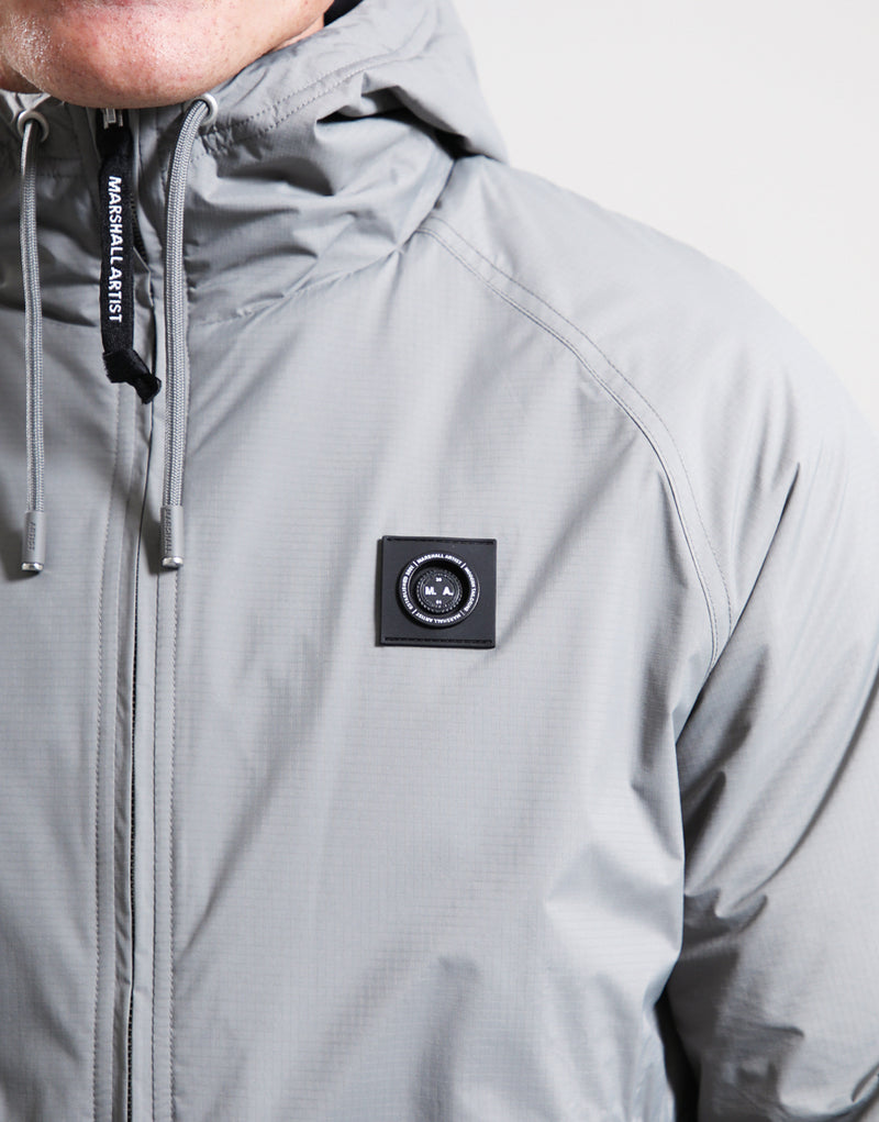 Marshall Artist  Blackridge 100% waterproof ripstop nylon shell Jacket - VOLCANIC GREY