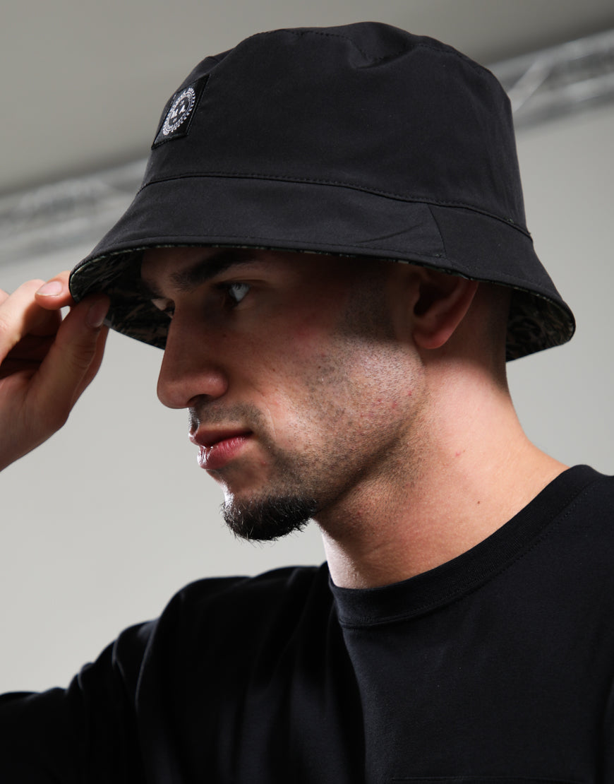 Marshall Artist REVERSIBLE BUCKET HAT // SPLATTER/BLACK