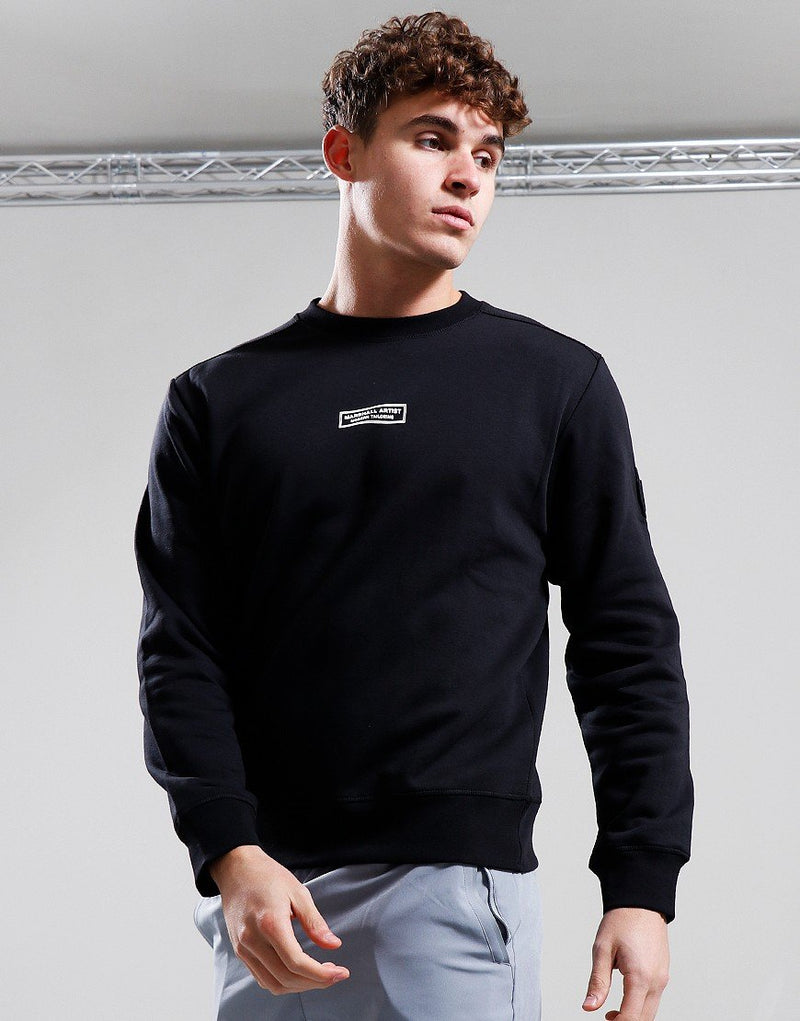 Marshall Artist Siren Crew Sweat // Black – DesignerMenswear